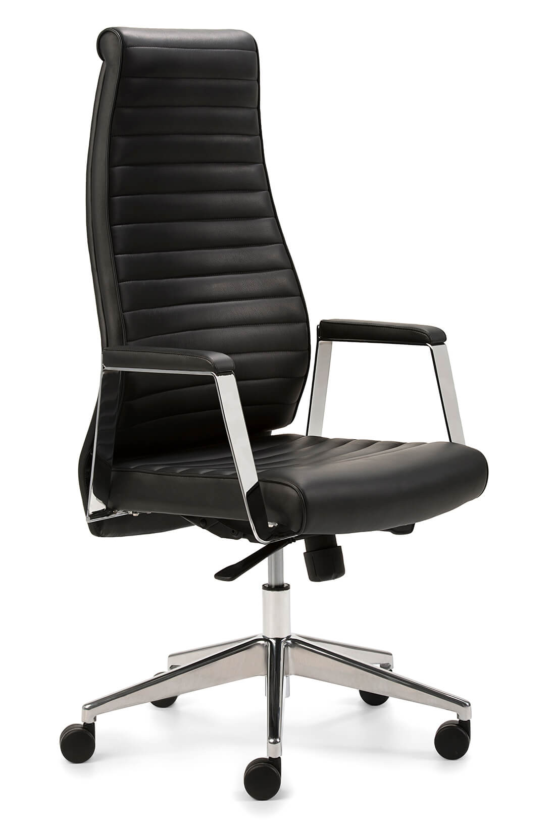 Drehstuhl mit Echtleder