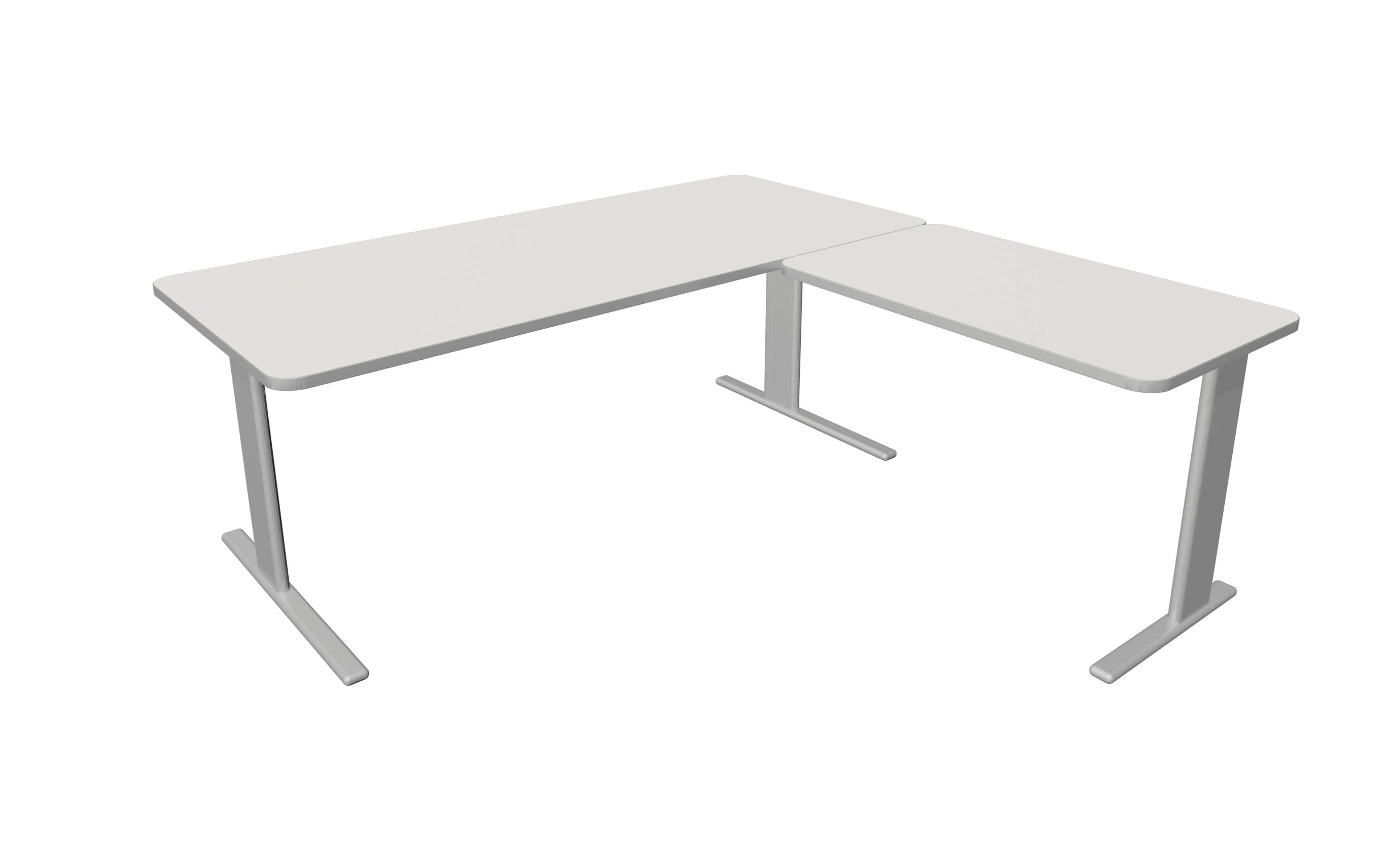 Kerkmann Schreibtisch UNIC 180x180x75 mit weißer Tischplatte