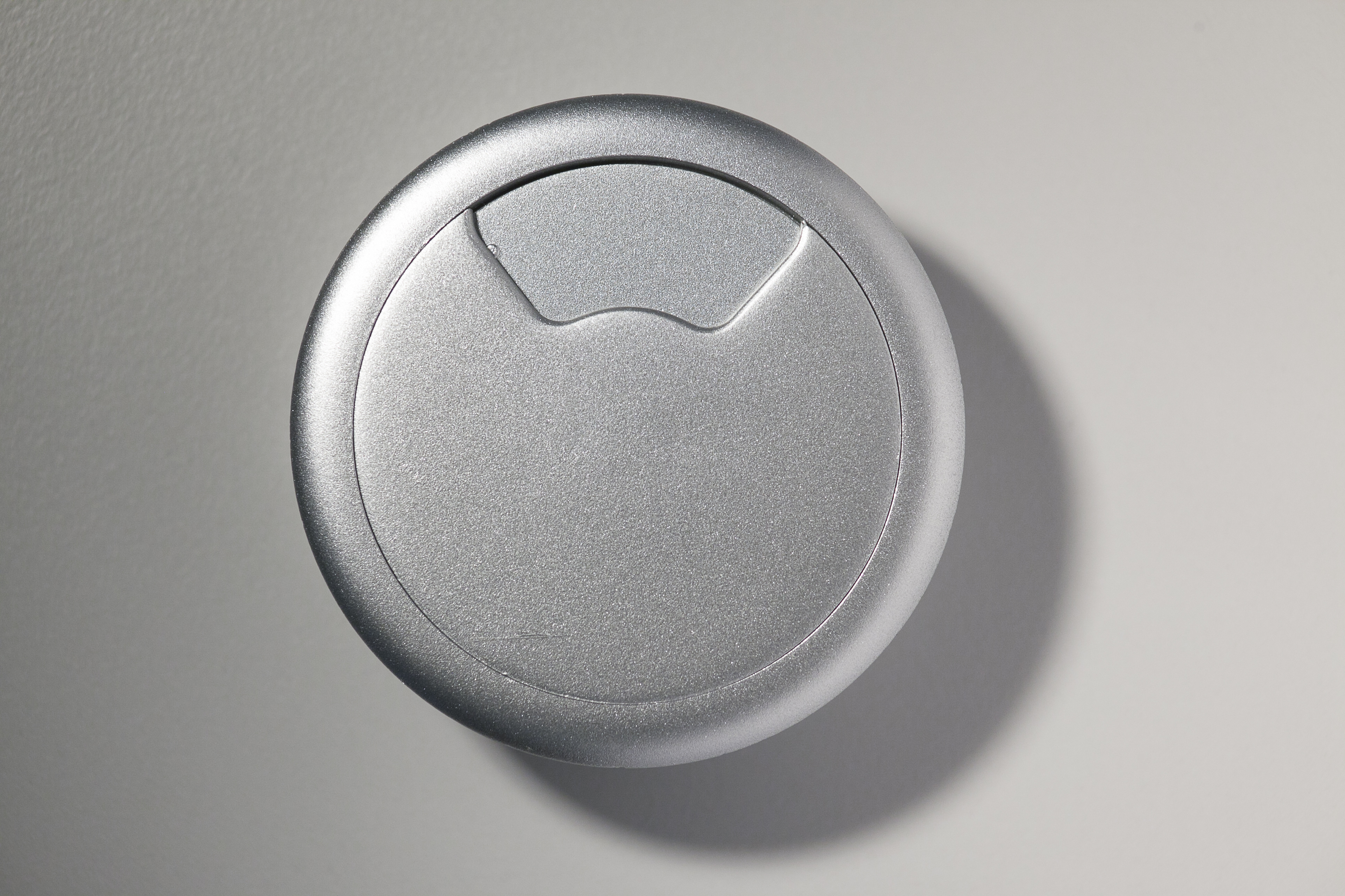 Kabeldurchlassdose, mittig, silber