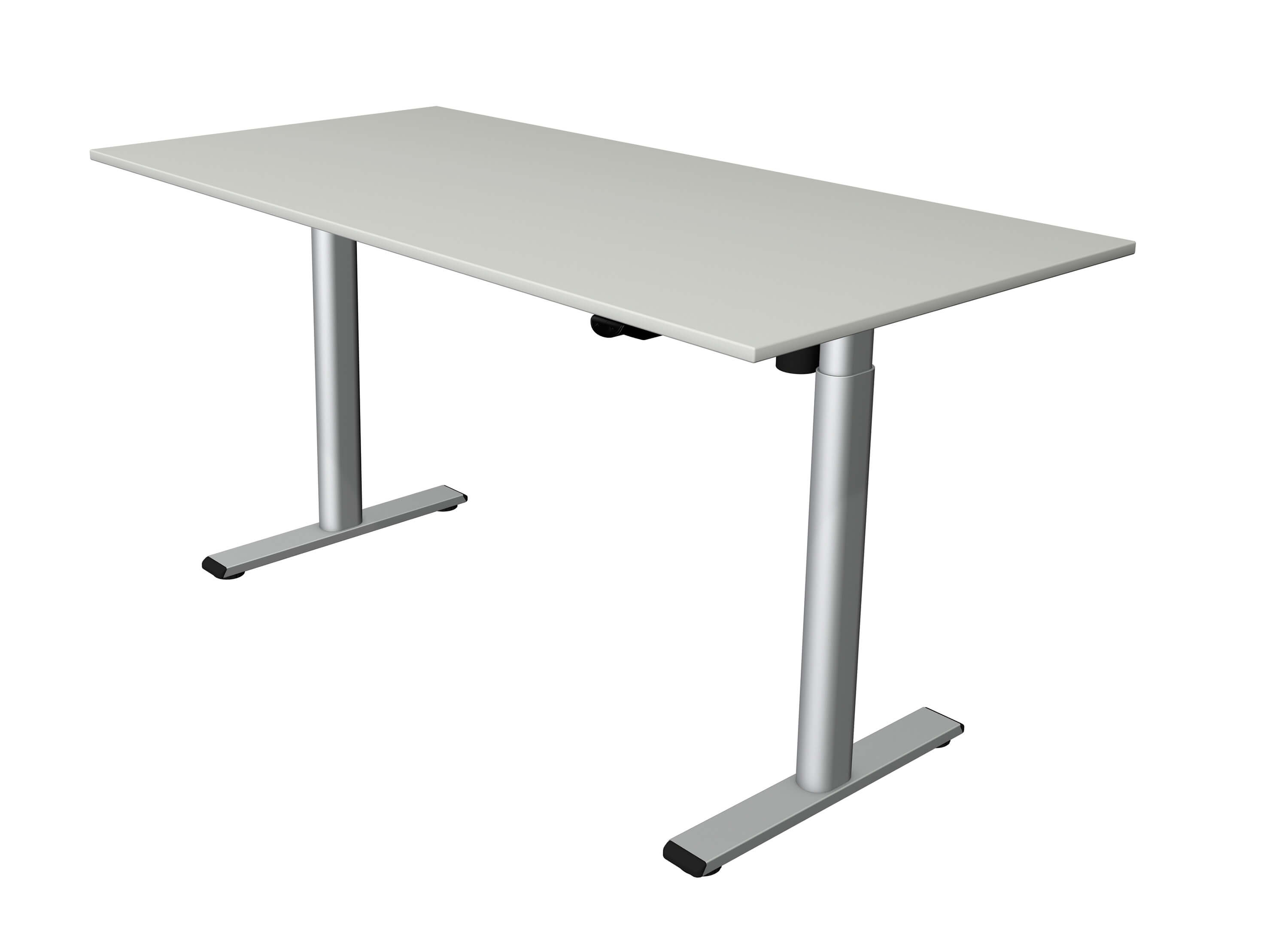 Höhenverstellbarer Schreibtisch Trend 160x80, hellgrau von Kerkmann