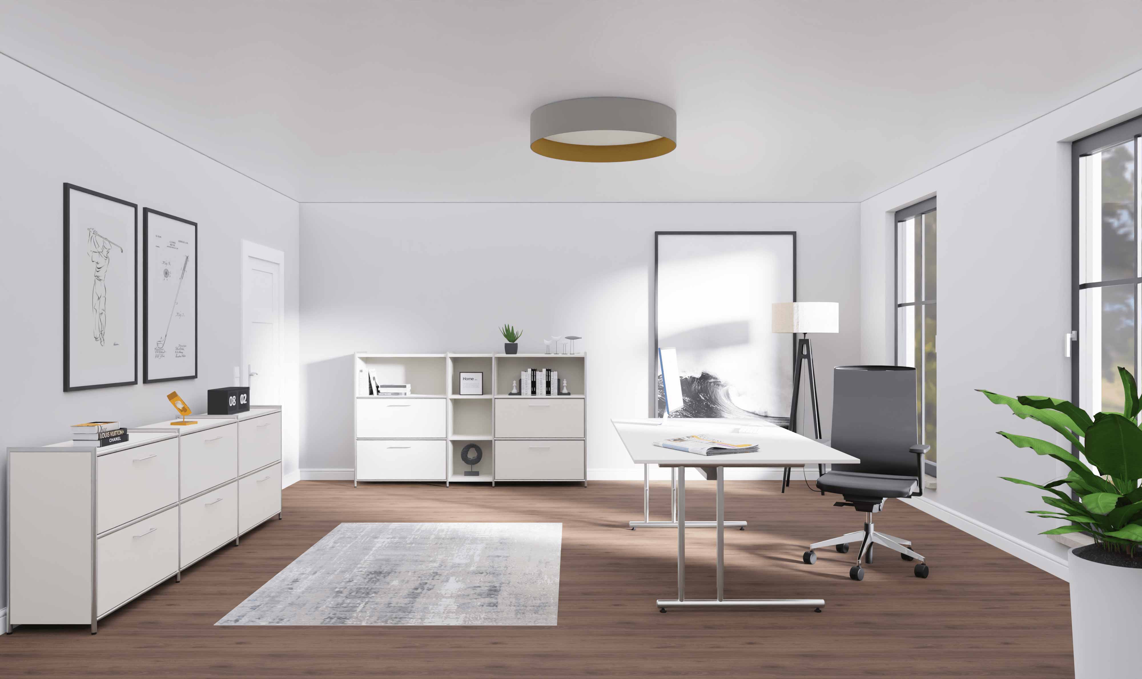 Büromöbel-Set, weiß, Artline