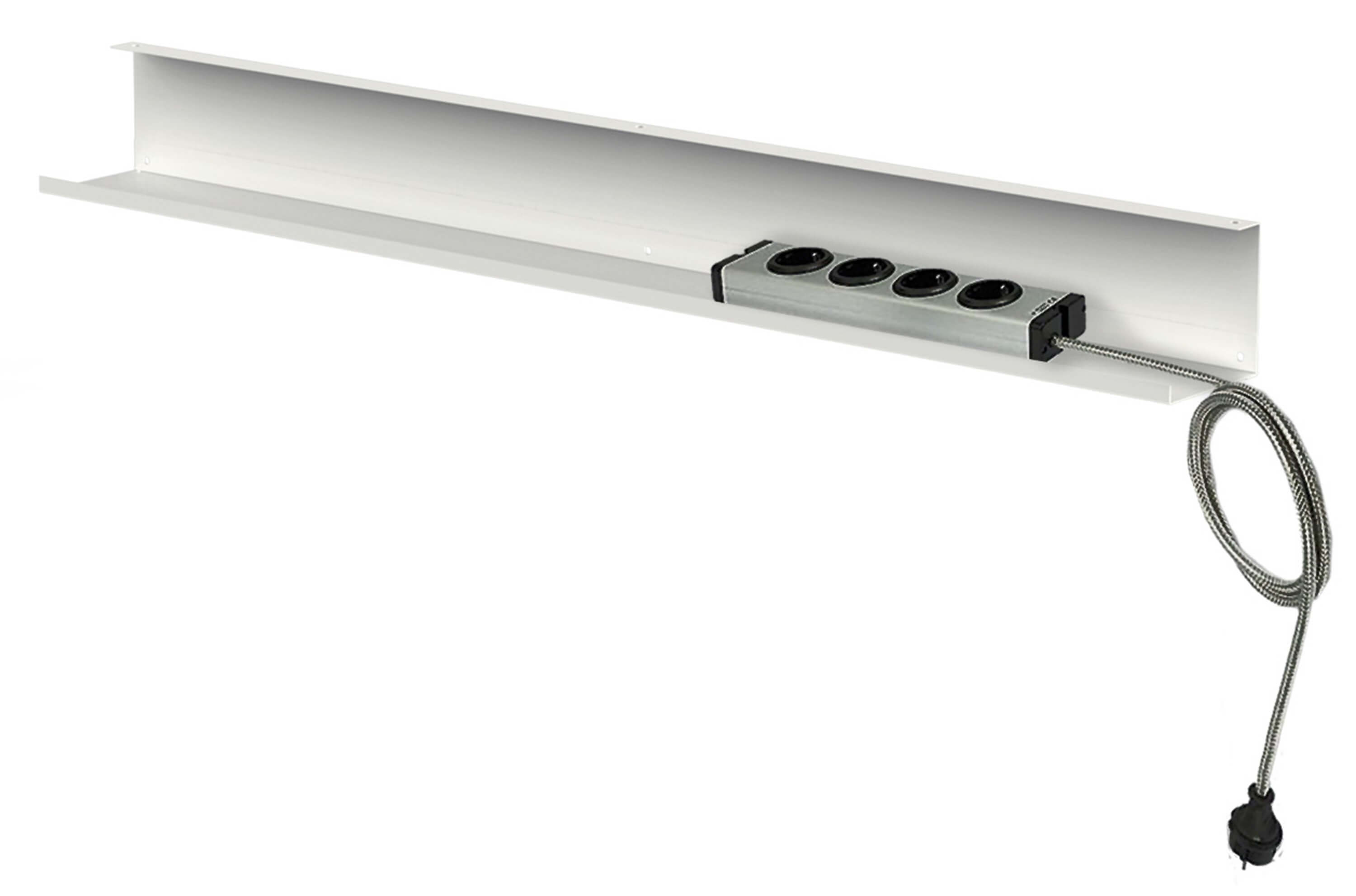 Horizontales Kabelkanal-Modul 80cm, weiß