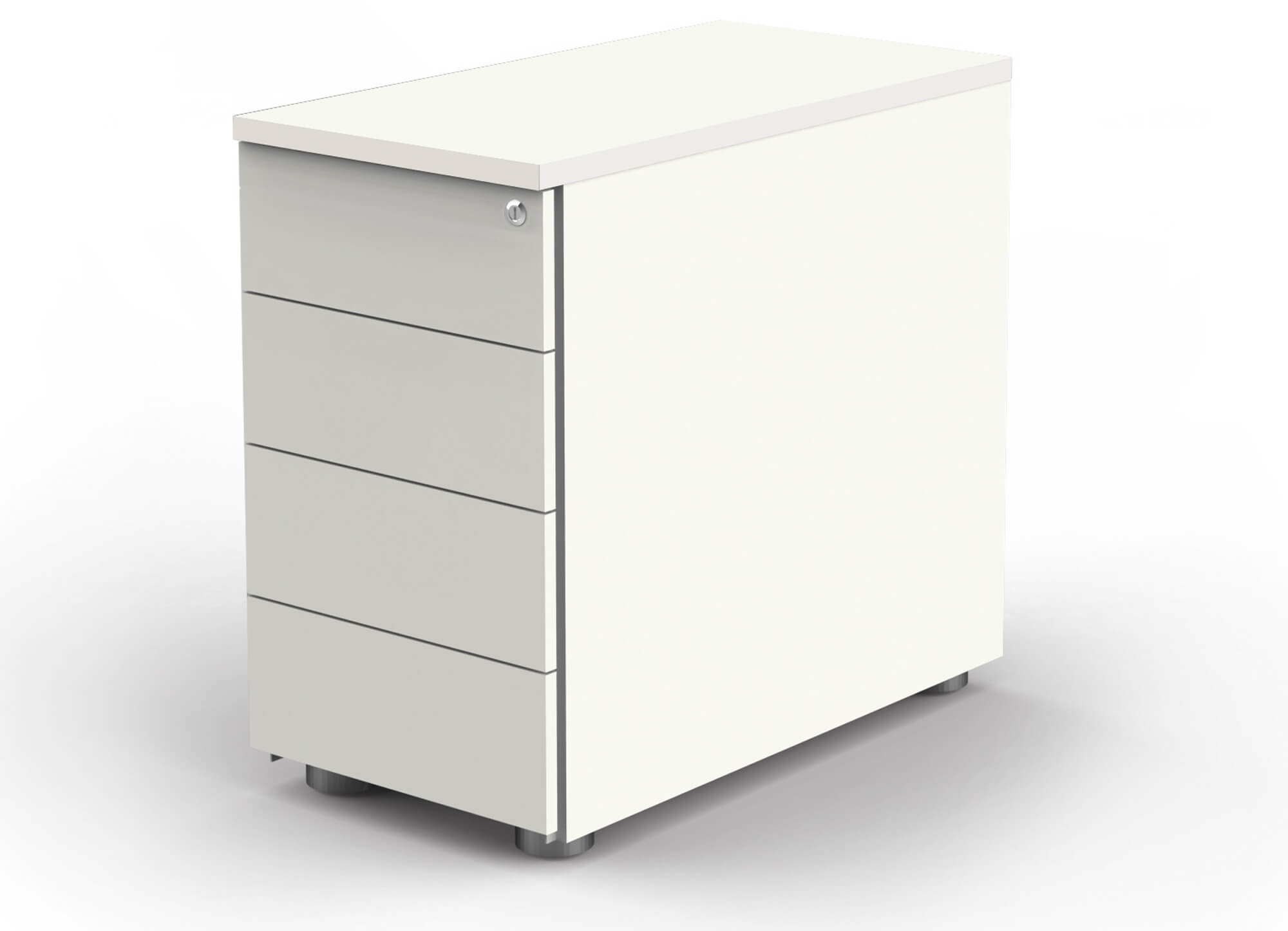 Premium Standcontainer, weiß