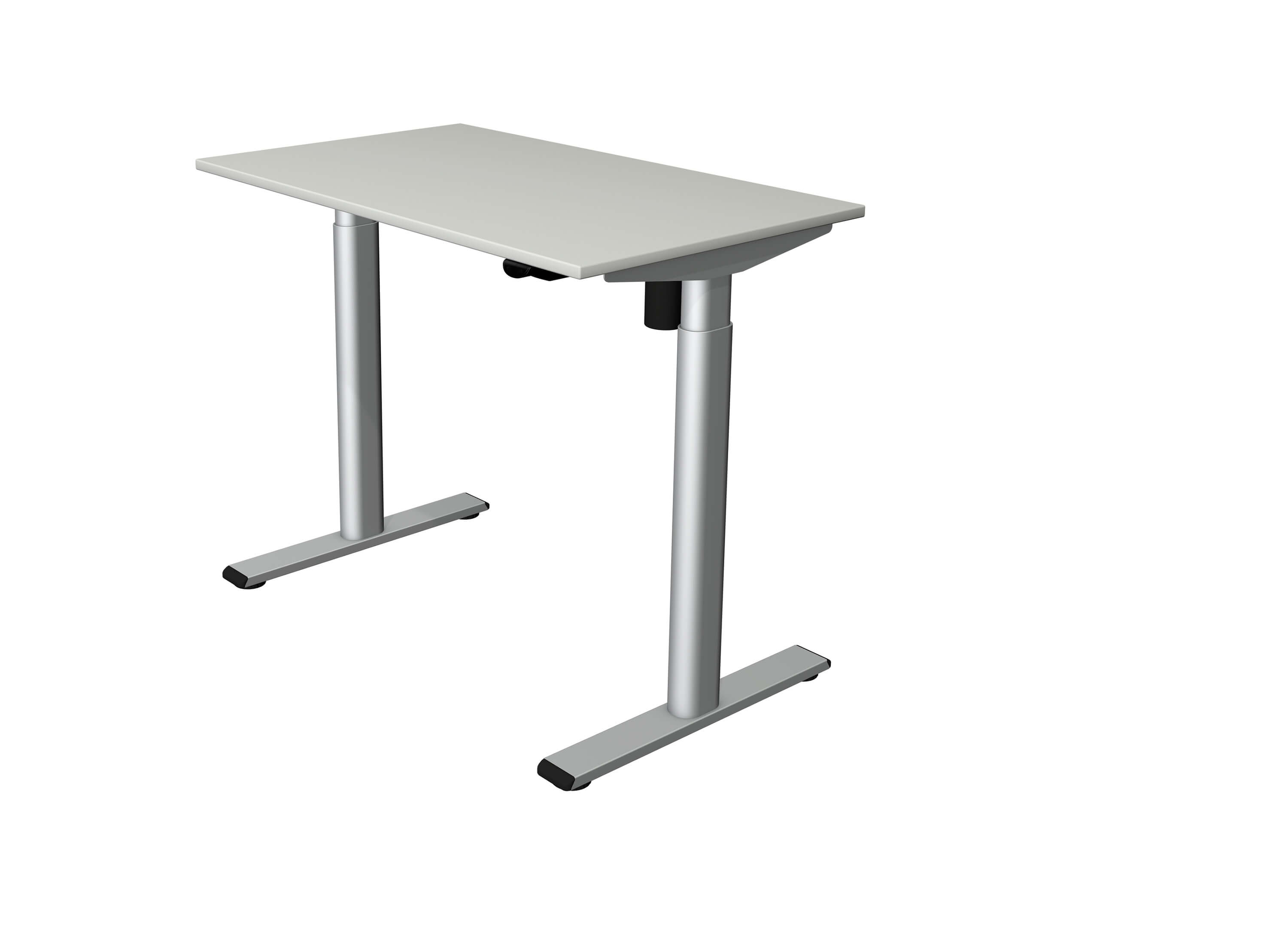Höhenverstellbarer Schreibtisch Trend 100x60, hellgrau von Kerkmann