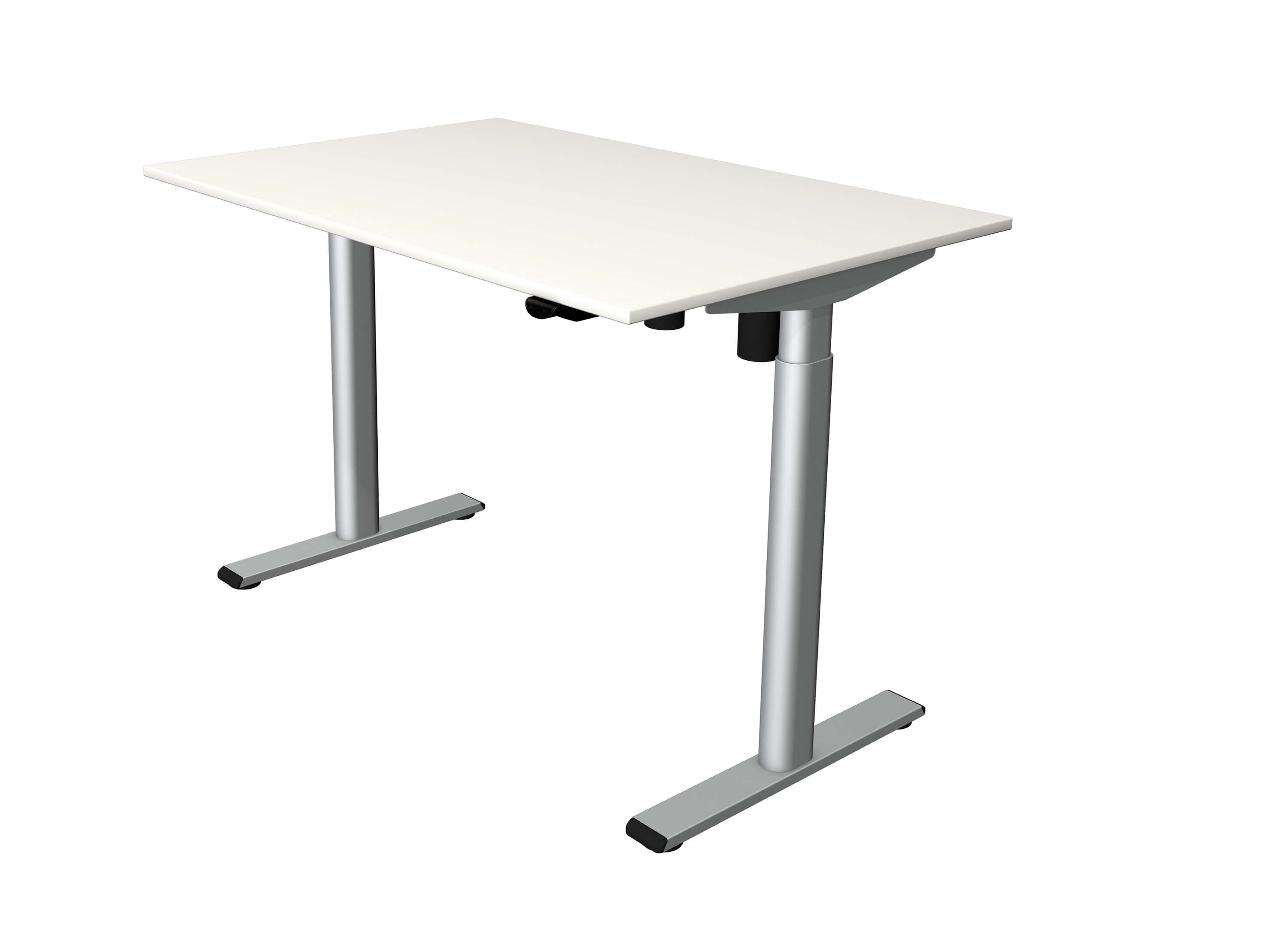 Höhenverstellbarer Schreibtisch Trend 120x80, weiß von Kerkmann