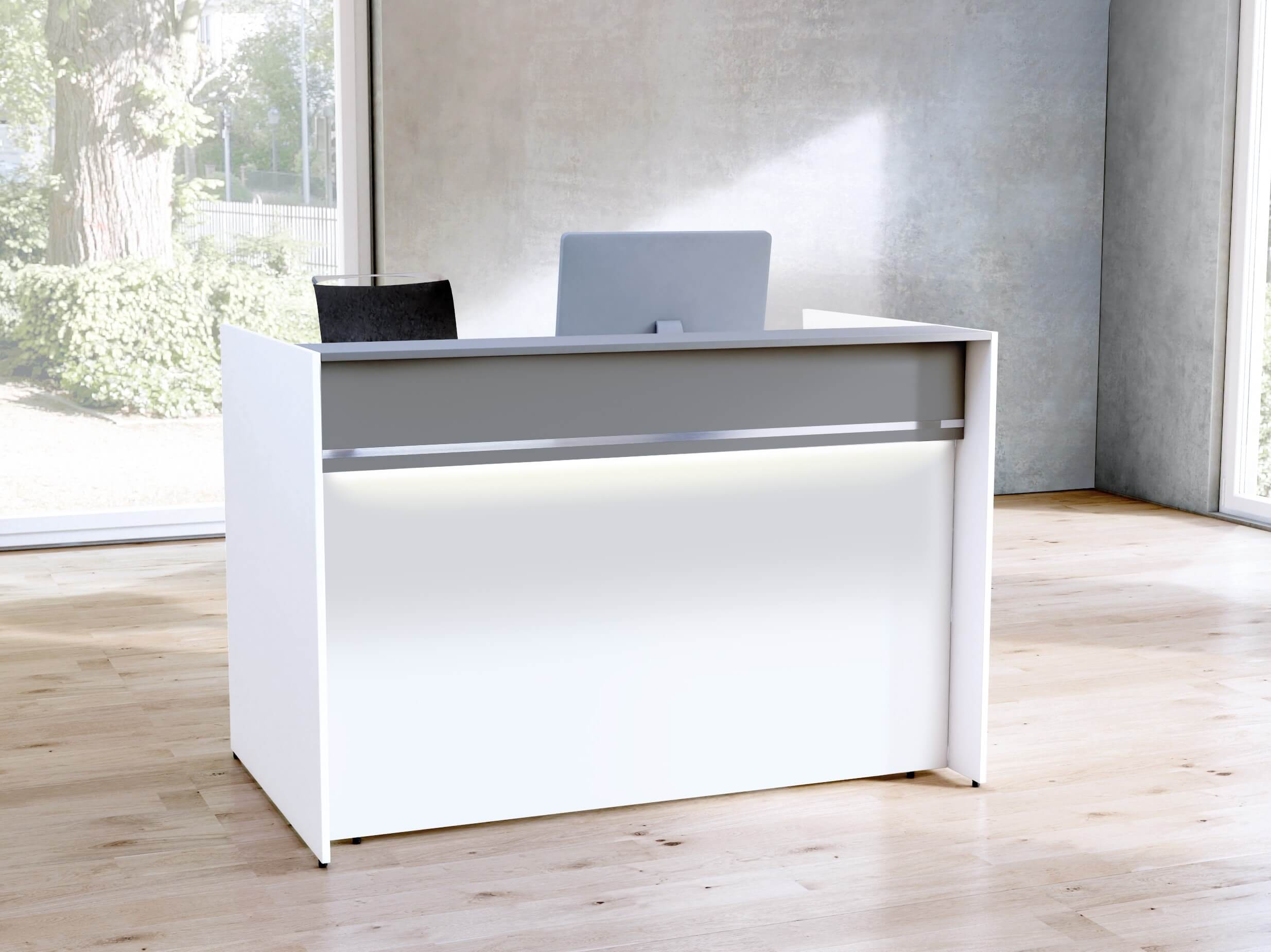 Kleine, höhenverstellbare Empfangstheke Marino