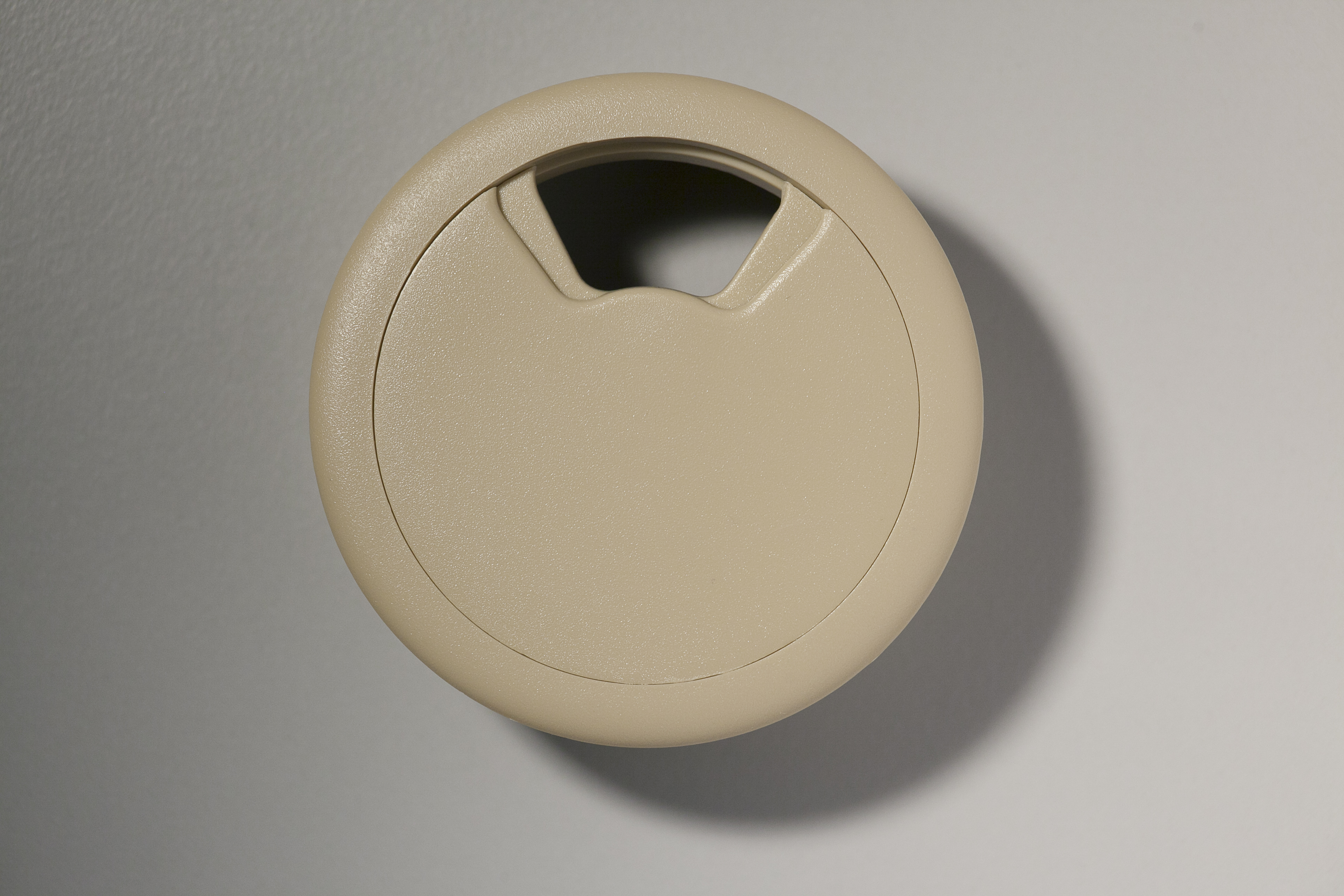 Kabeldurchlassdose, mittig, beige