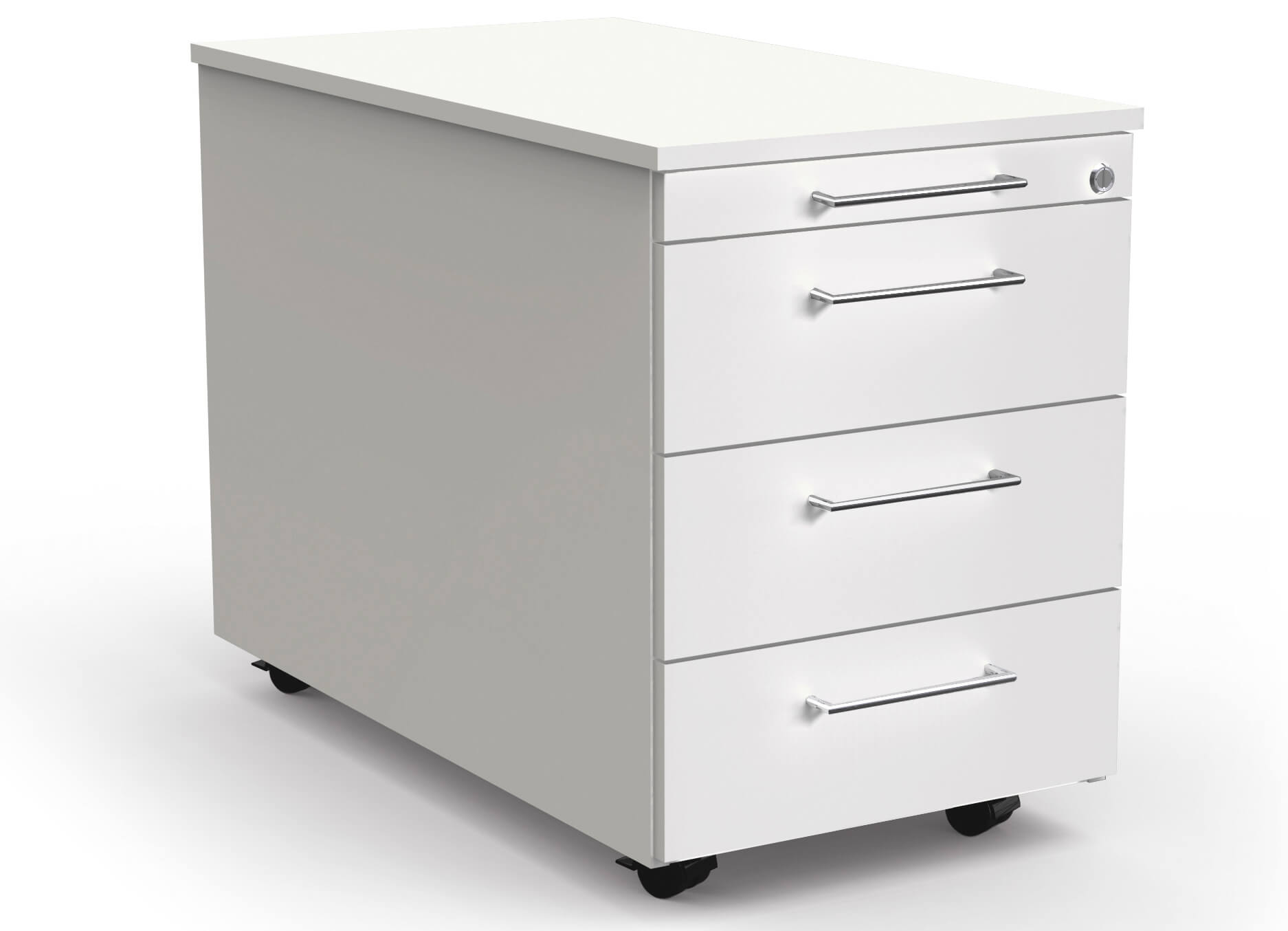 Premium, Rollcontainer mit 3 Schubladen, weiß