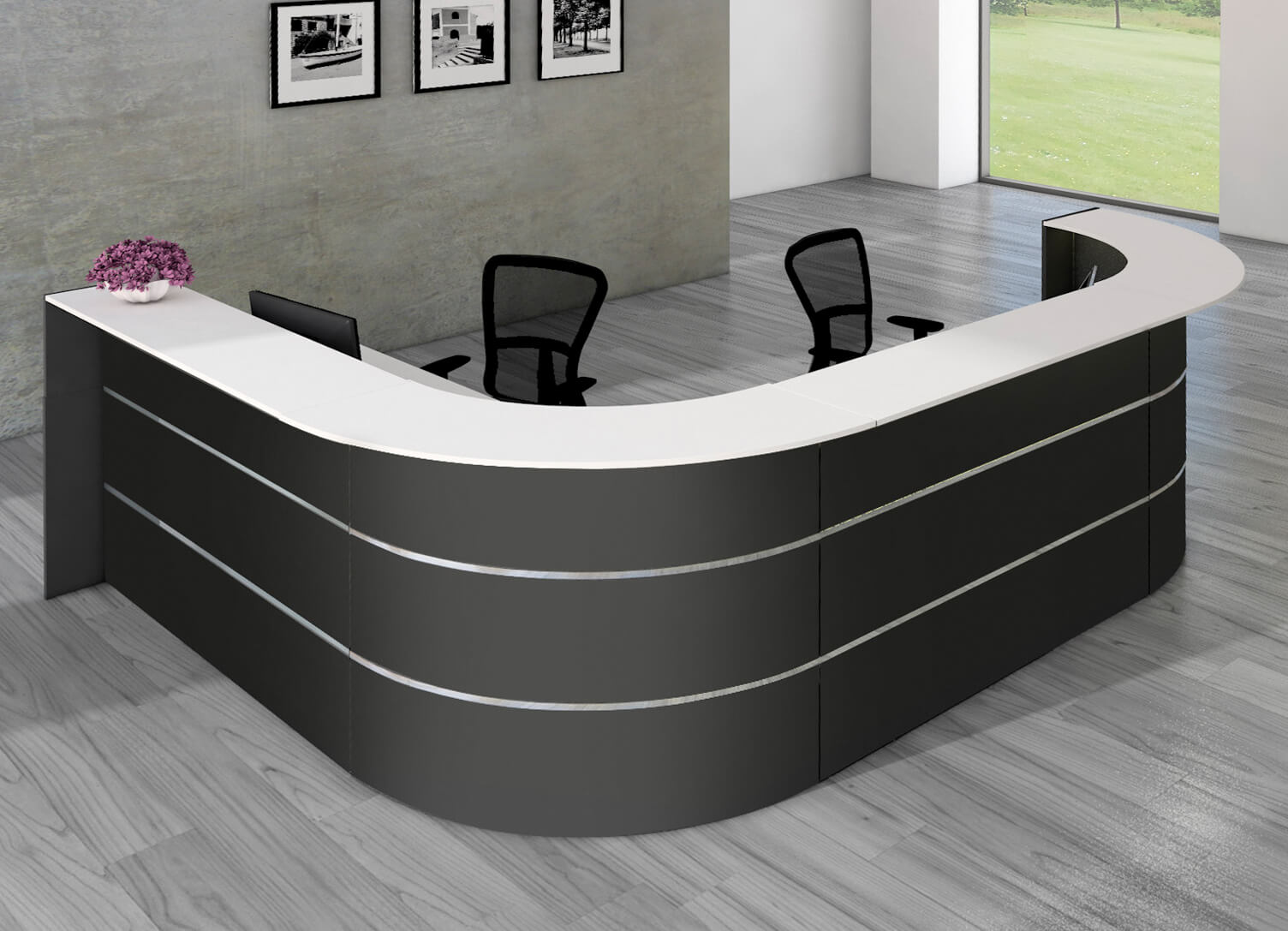 Kerkmann Bari L-Theke, anthrazit