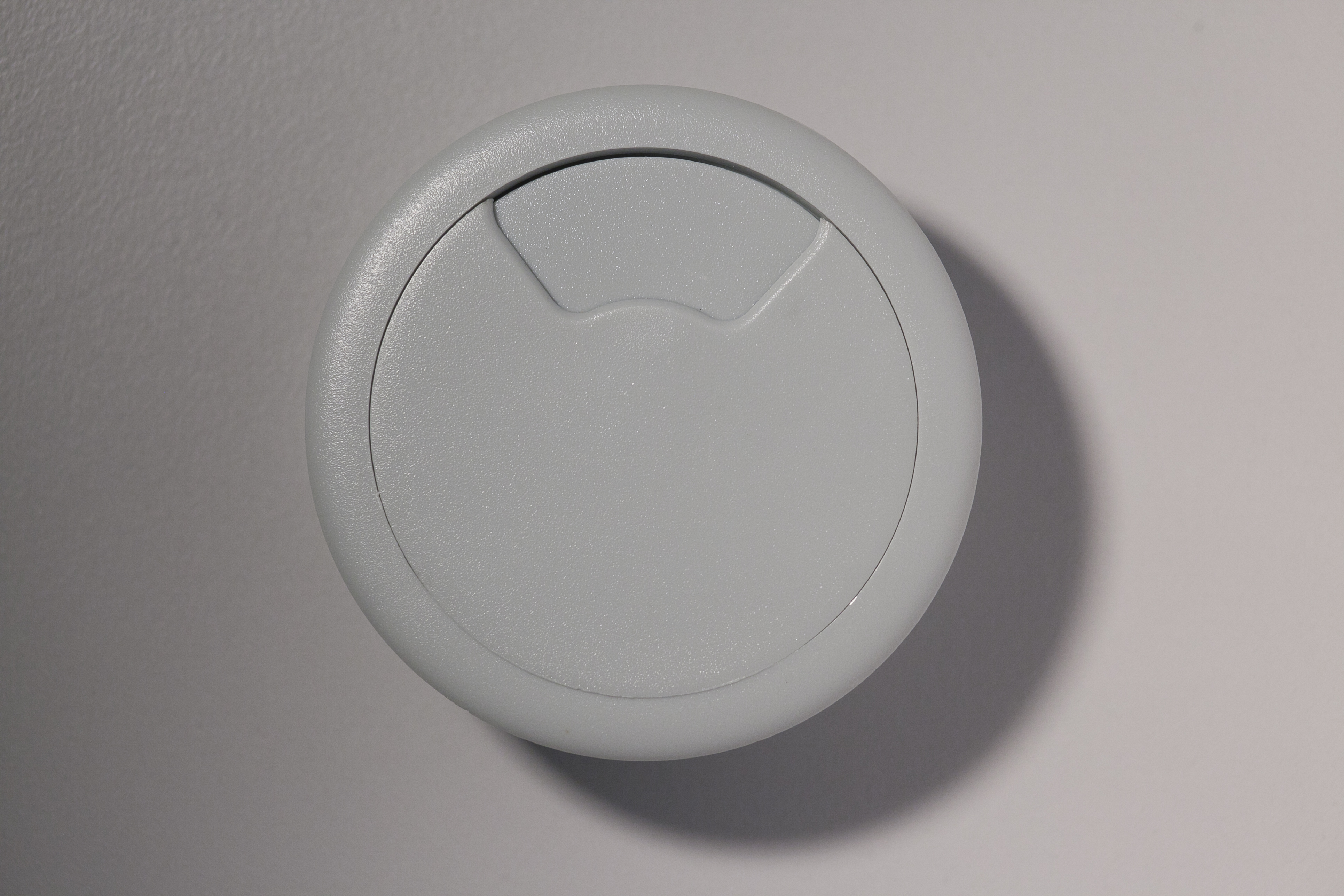 Kabeldurchlassdose, rechts, grau