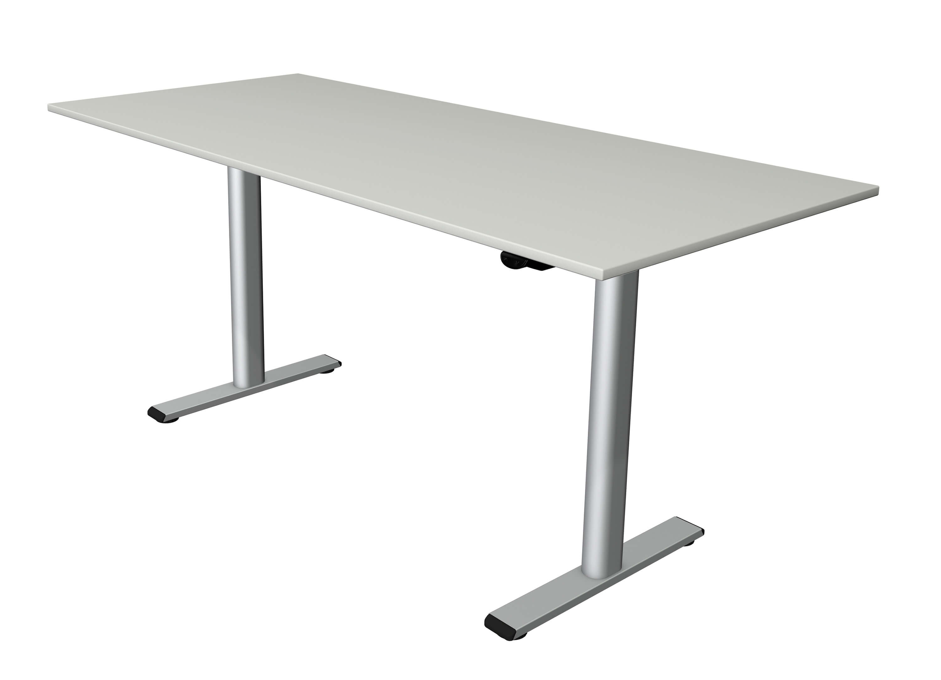 Höhenverstellbarer Schreibtisch Trend 180x80, hellgrau von Kerkmann